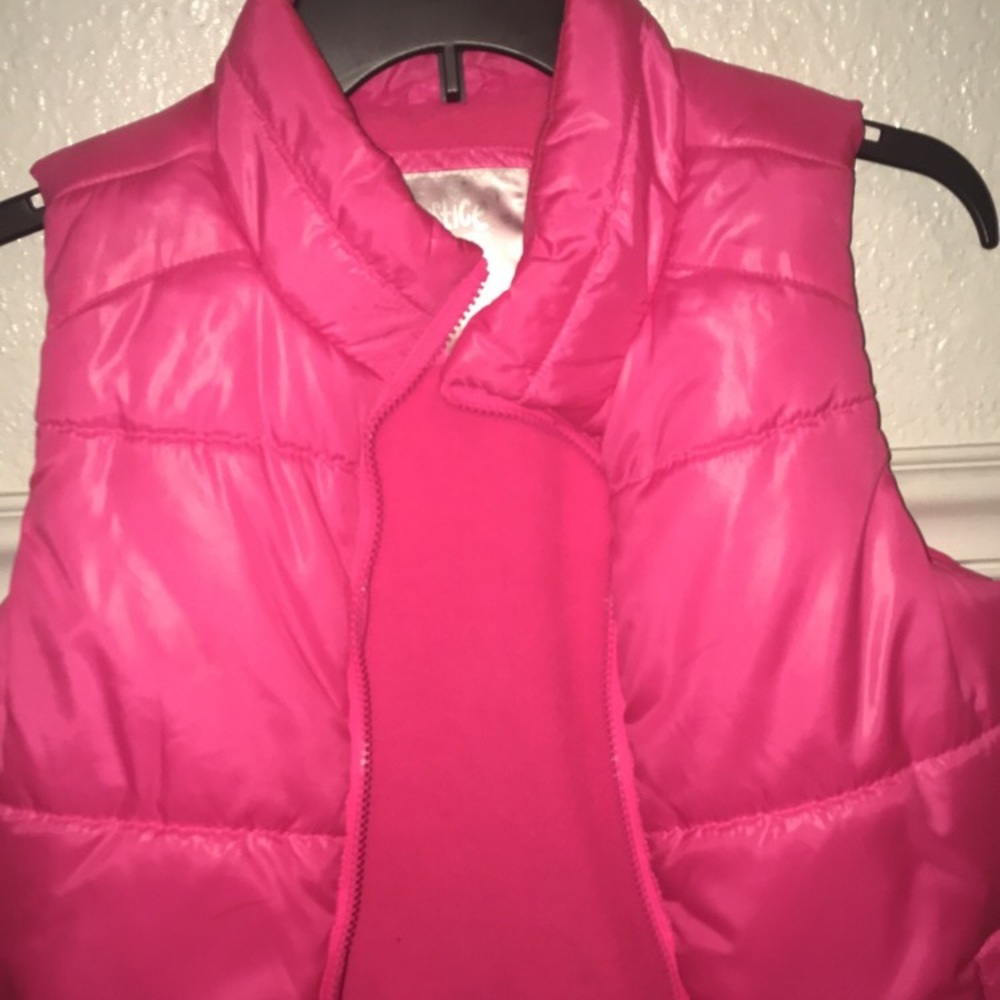 Pink winter vest